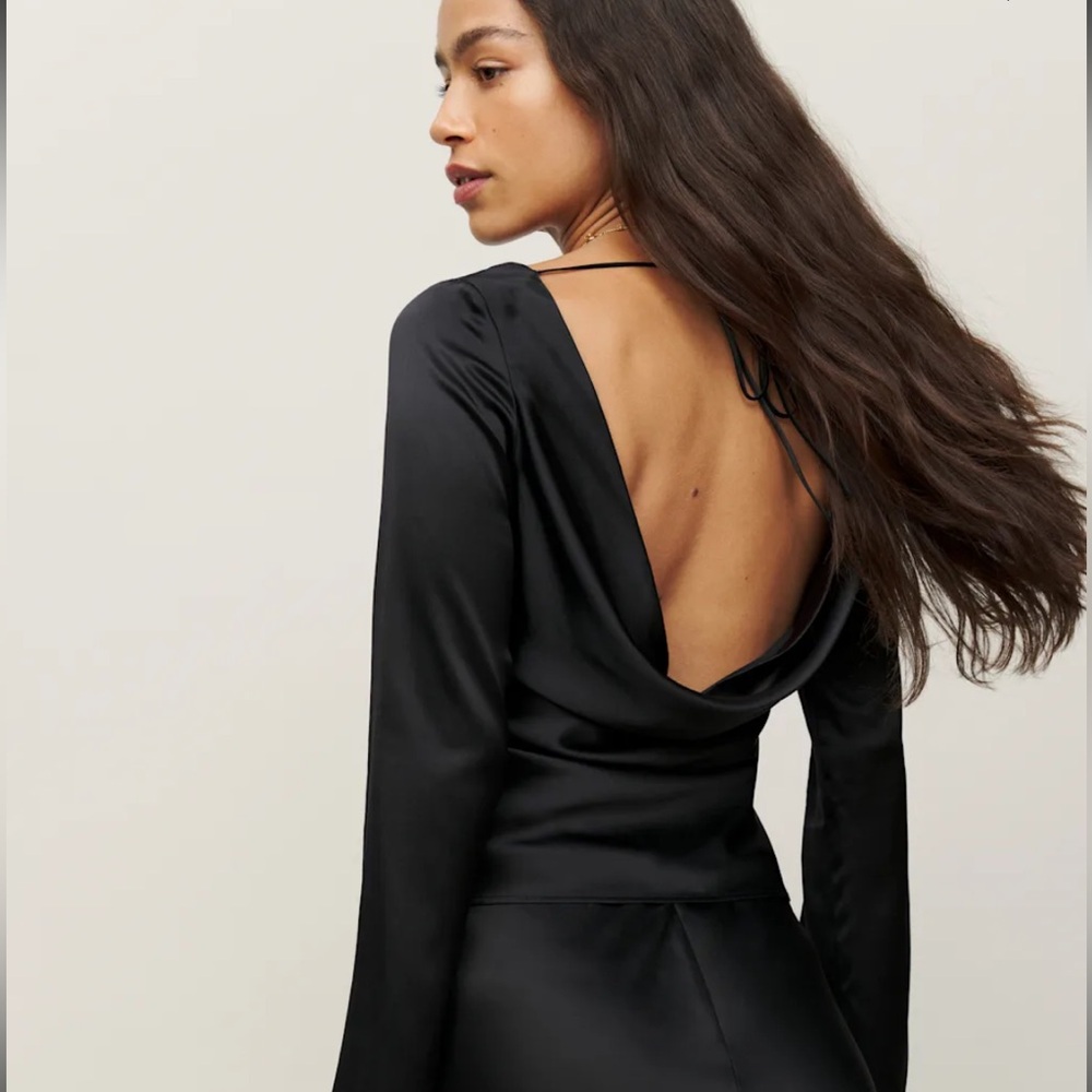 Reformation Wilde Silk Blouse- NWT - Size S